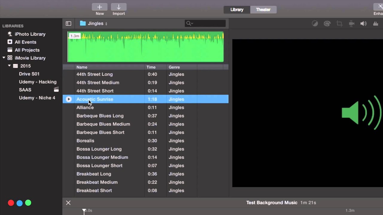 imovie music attaching to video clips